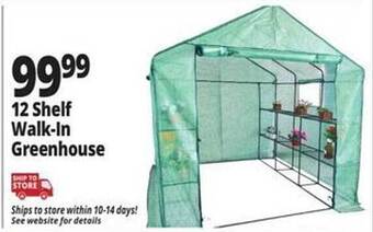 Ocean State Job Lot 12 shelf walk-in greenhouse offer