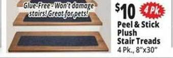 Ocean State Job Lot Peel & stick plush stair treads offer