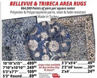 Ocean State Job Lot Bellevue & tribeca area rugs offer