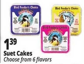 Ocean State Job Lot Suet cakes offer