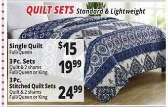 Ocean State Job Lot Quilt sets offer