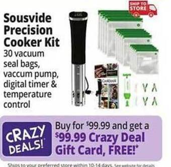 Ocean State Job Lot Sousvide precision cooker kit offer
