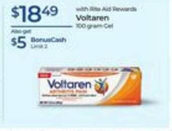 Rite Aid Voltaren offer