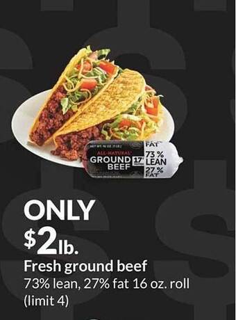Hy-Vee Fresh ground beef offer