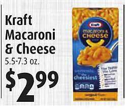 Gristedes Kraft macaroni & cheese offer