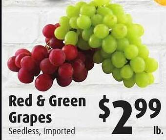 Red & green grapes