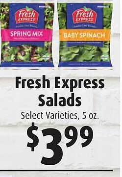 Gristedes Fresh express salads offer
