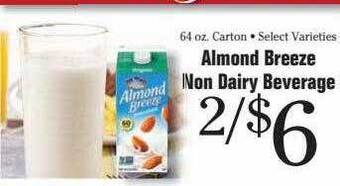 Morton Williams Almond breeze non dairy beverage offer