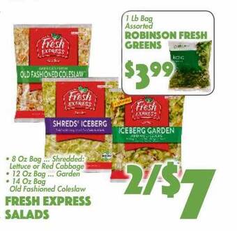 The Food Emporium Fresh express salads offer