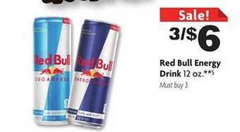 Family Dollar Red bull energy drink offer
