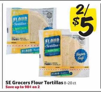 Winn Dixie Se grocers flour tortillas offer