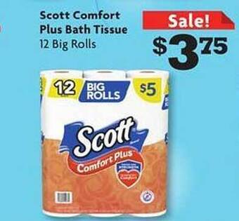 Family Dollar Scott comfort plus bath tissue offer