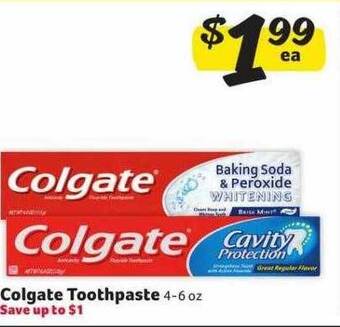 Winn Dixie Colgate toothpaste offer