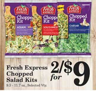 Harvest Foods Fresh express chopped salad kits offer