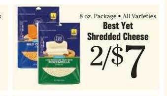 Morton Williams Best yet shredded cheese offer