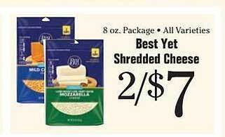 Morton Williams Best yet shredded cheese offer