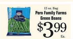 Morton Williams Pero family farms green beans offer