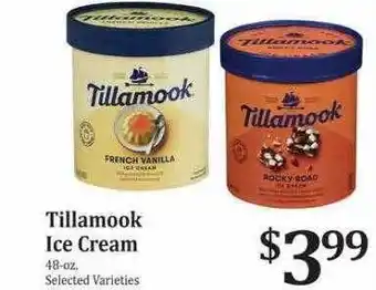 Rosauers Tillamook ice cream offer