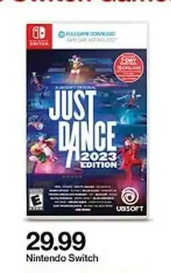Target Nintendo switch just dance 2023 edition offer