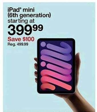 Target Ipad mini (6th generation) offer