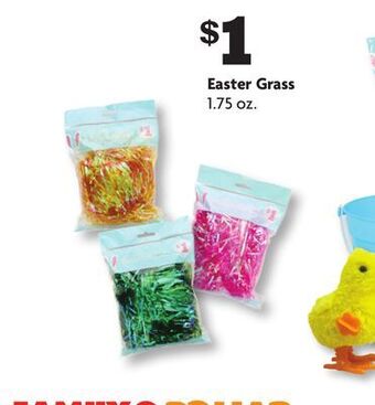 Family Dollar Easter grass offer