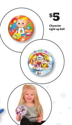 Family Dollar Character light-up ball offer