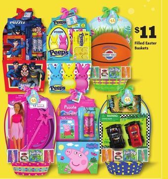 Family Dollar Filled easter baskets offer