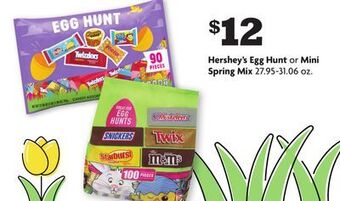 Family Dollar Hershey's egg hunt or mini spring mix offer
