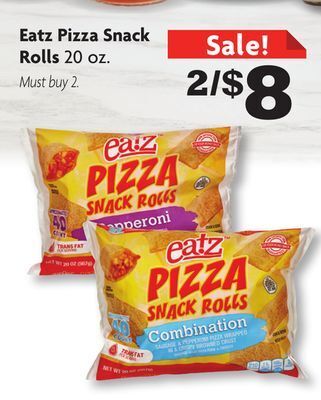 Family Dollar Eatz pizza snack rolls offer