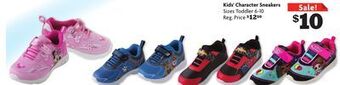 Family Dollar Kids' character sneakers offer