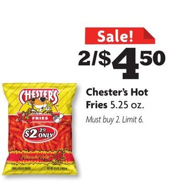 Family Dollar Chester's hot fries offer