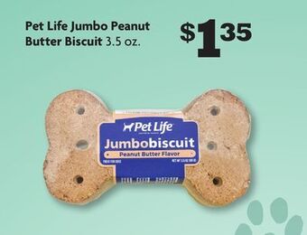 Family Dollar Pet life jumbo peanut butter biscuit offer