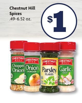 Family Dollar Chestnut hill spices offer