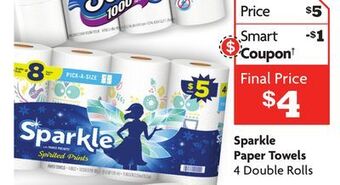 Family Dollar Sparkle paper towels offer