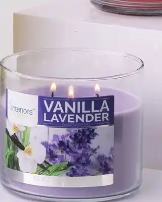 Family Dollar Interiors by design 3-wick apothecary candle offer