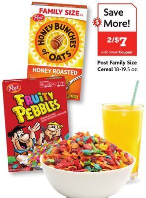 Family Dollar Post family size cereal offer