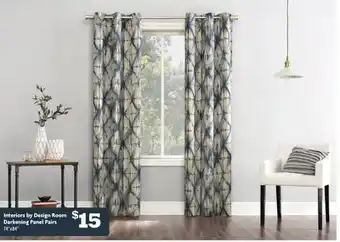 Family Dollar Interiors by design room darkening panel pairs offer