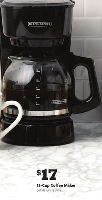 Family Dollar 12-cup coffee maker offer