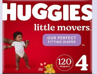 Target Huggies little movers 120-ct disposable diapers offer