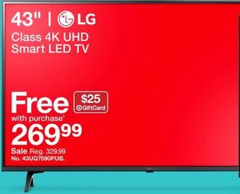 Target Lg 43" class 4k uhd smart led tv offer