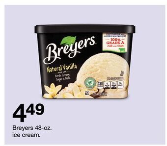 Target Breyers 48-oz. ice cream offer