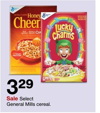Target Select general mills cereal offer