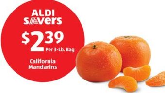 Aldi California mandarins offer