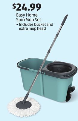 Aldi Easy home spin mop set offer