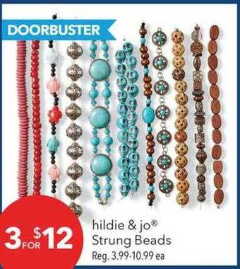 JOANN Hildie & jo strung beads offer