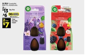 Dollar General Air wick® essential mist refill offer