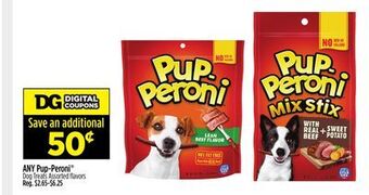 Dollar General Pup-peroni® dog treats offer