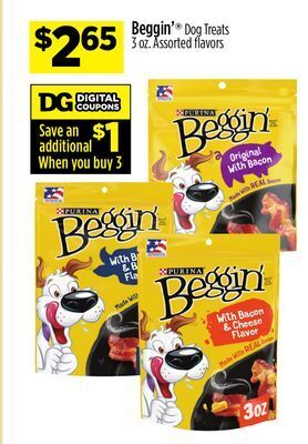 Dollar General Beggin'® dog treats offer