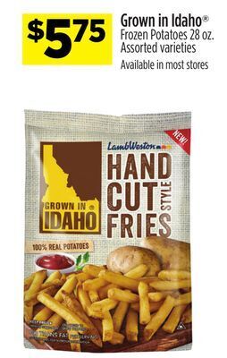 Dollar General Grown in idaho® frozen potatoes offer