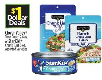 Dollar General Clover valley® or starkist® offer